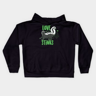 Love Stinks Cute Skunk Kids Hoodie